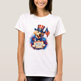 Patriotic Golden Labrador "Merica Y'all T Shirt