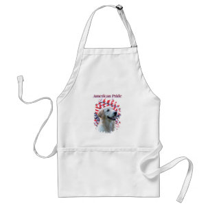 Patriotic Golden Retriever Apron Förkläde