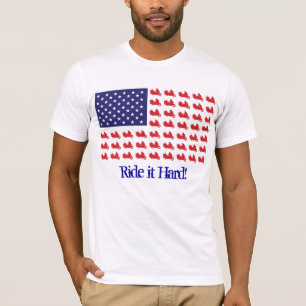 Patriotic Goldwing Motorcycle Tee Shirt