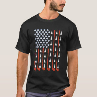 Patriotic Golf American 4:e juli Golf Klubbs Ame T Shirt