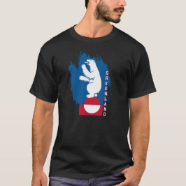 Patriotic Greenland Tshirt, Greenland Flag T Shirt
