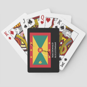 Patriotic GRENADA CARRIACOU FLAGGA Personlig KARTA Casinokort