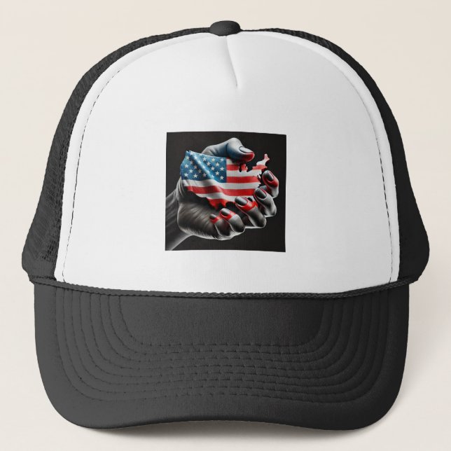 Patriotic Grip-American Pride Hat Keps (Framsida)