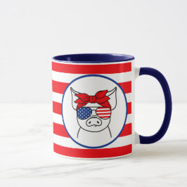 Patriotic Gris Mugg