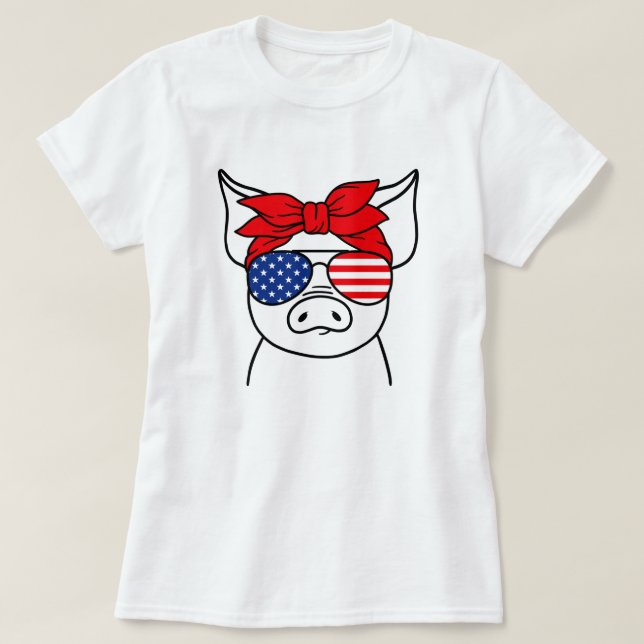 Patriotic Gris T-Shirt (Design framsida)