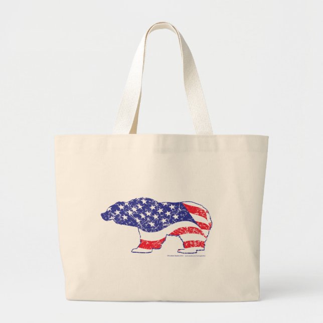 Patriotic-Grizzly-nöd Jumbo Tygkasse (Framsidan)