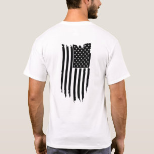 *~* Patriotic Grunge American - USA flagga Modern T Shirt