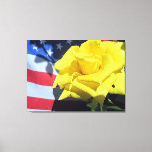 Patriotic Gul ros Canvas