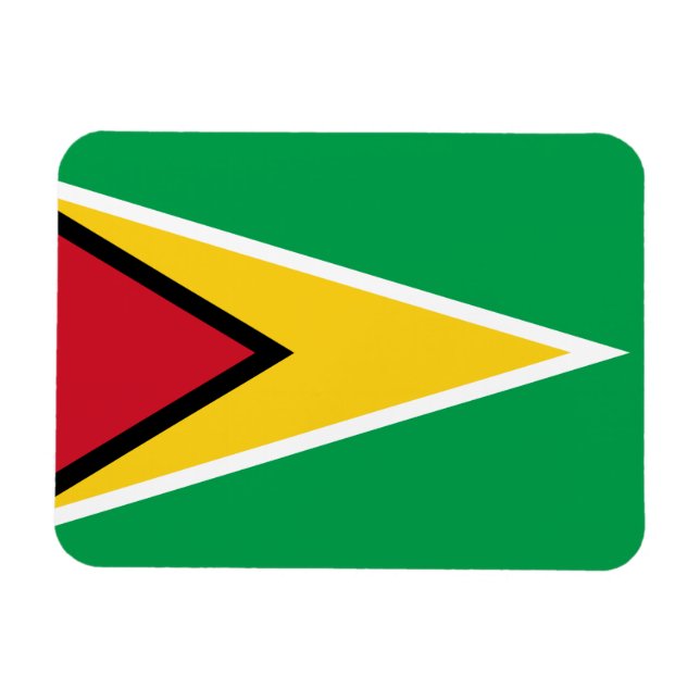 Patriotic Guyana Flagga Magnet (Horisontell)