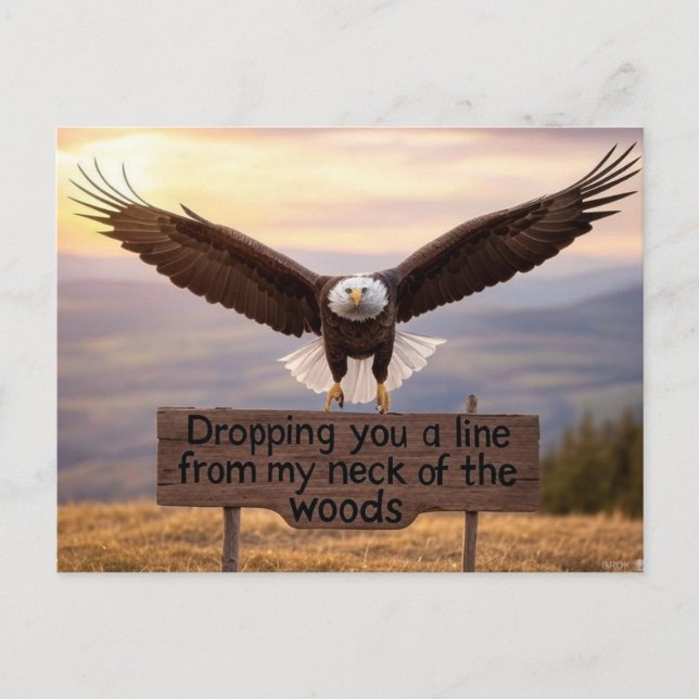 Patriotic hälsning vykort (Framsida)