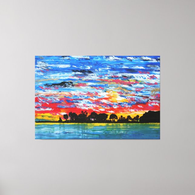 Patriotic harbor canvastryck (Framsida)