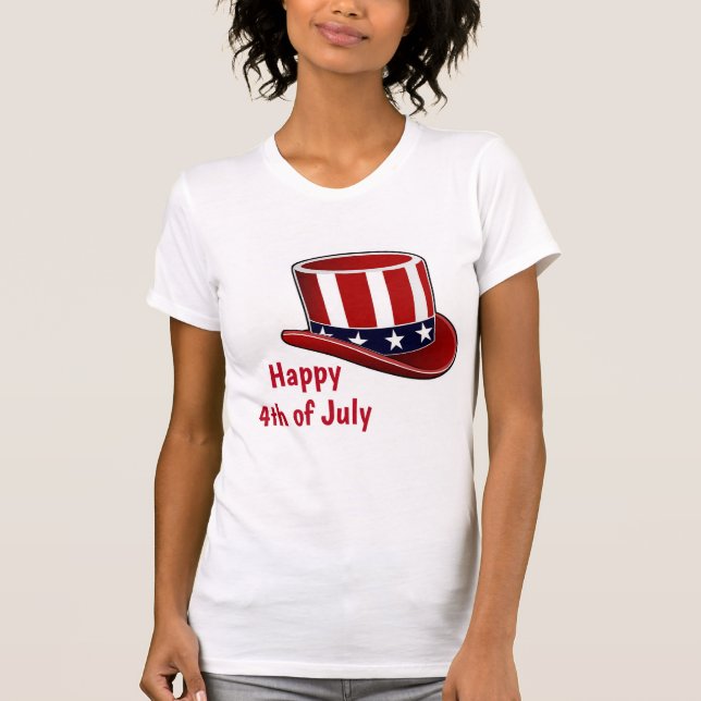 Patriotic Hat T Shirt (Framsida)