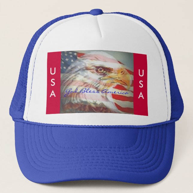 Patriotic Hat Truckerkeps (Framsida)