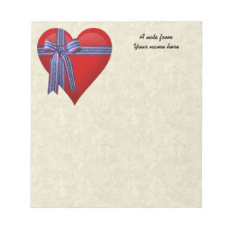 Patriotic Heart-grafik Anteckningsblock