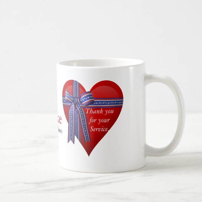 Patriotic Heart-grafik Kaffemugg (Höger)