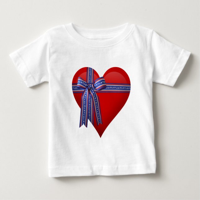 Patriotic Heart-grafik Tröja (Framsida)