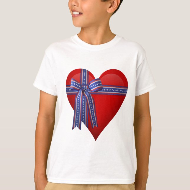 Patriotic Heart-grafik Tröja (Framsida)