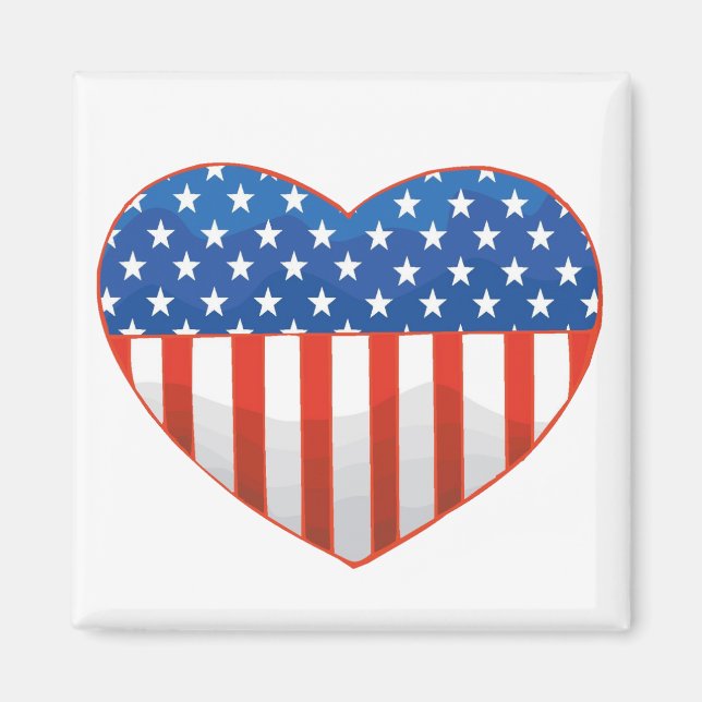 Patriotic Heart magnet (Framsidan)