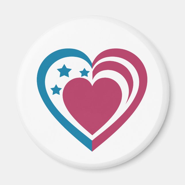 Patriotic Heart Magnet (Framsidan)