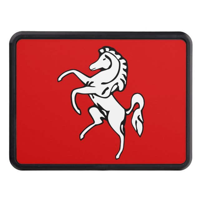 Patriotic hich-täcke med Flagga Kent, England Dragkroksskydd (Framsidan)