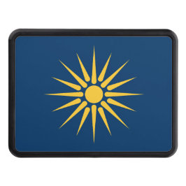 Patriotic hitch cover with Flag of Macedonia Dragkroksskydd
