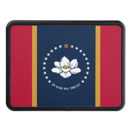 Patriotic hitch cover with Flag of Mississippi Dragkroksskydd