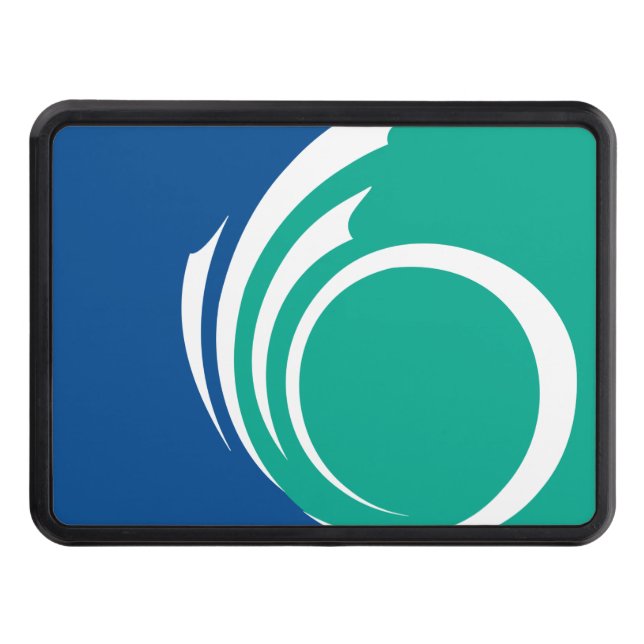 Patriotic hitch cover with Flag of Ottawa Dragkroksskydd (Framsidan)