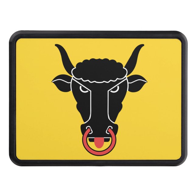 Patriotic hitch cover with Flag of Uri, Swiss Dragkroksskydd (Framsidan)