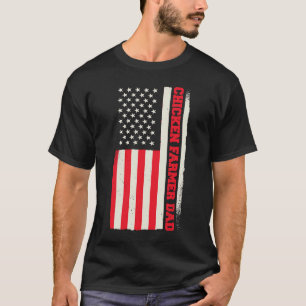 Patriotic Hog Farming Farm Agriculture Chicken Far T Shirt
