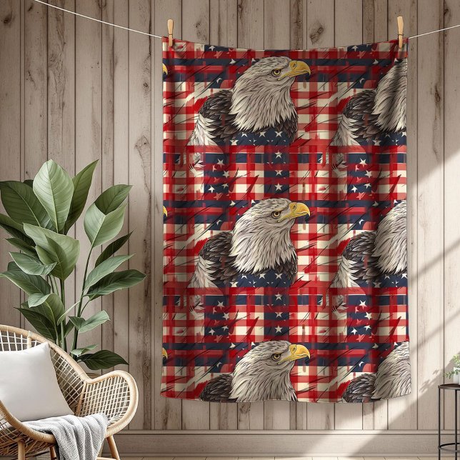 Patriotic Home Blanket Eagle Spirit for the USA Fleecefilt (Patriotic Home Blanket Eagle Spirit for the USA)