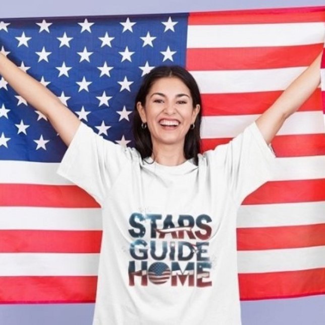 Patriotic Homecoming - "Stars Guide Home" American T Shirt (Skapare uppladdad)