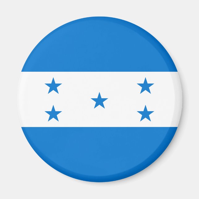 Patriotic Honduras Flagga Magnet (Framsidan)