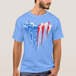 Patriotic Horse American Flagga - Horse Vintage (4 T Shirt