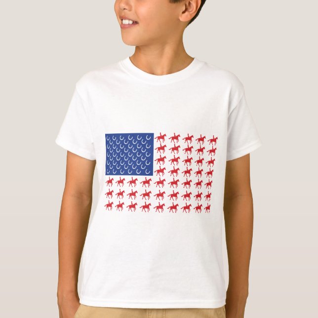 Patriotic Horse and Rider Tee (Framsida)
