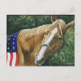 "Patriotic Horse" Art Reproduction Postcards Vykort