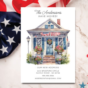 Patriotic House Flytta Announcement Inbjudningar