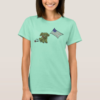 Patriotic Hund 4 juli T-shirt
