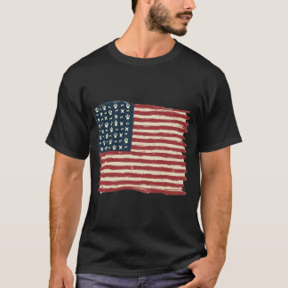 Patriotic Hund älskare American Flagga T Shirt