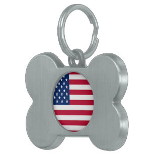 Patriotic Hund Jewelry - Märkre - Husdjur - 4:e ID-bricka Husdjur