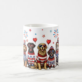 Patriotic Hundar Kaffemugg
