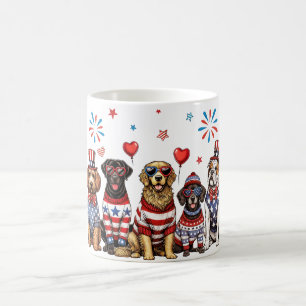 Patriotic Hundar Kaffemugg