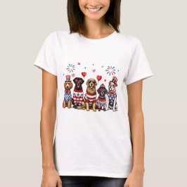 Patriotic Hundar T Shirt