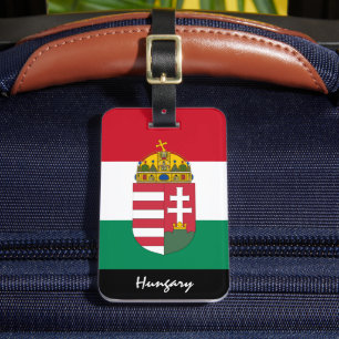 Patriotic Hungary Luggage Tags, Ungerns Flagga Bagagebricka