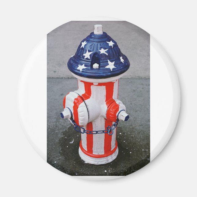 Patriotic Hydrant Magnet (Framsidan)