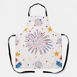 Patriotic Ice Pops & Fireworks Mönster | Red White