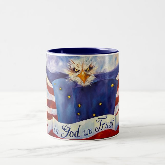 Patriotic in God We Trust Mugg 15oz (Center)