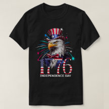 Patriotic Independence day 1776 Eagle Fireworks