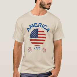 PATRIOTIC INDEPENDENCE DAY 4TH JULY 1776 T SHIRT