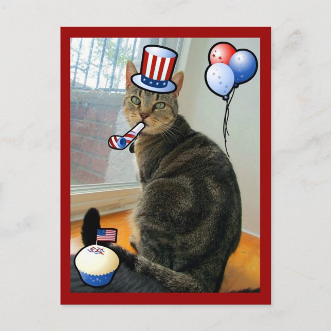 Patriotic Indigo Vykort (Framsida)