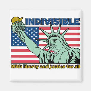 Patriotic-Indivisible-Liberty & Justice for All Magnet